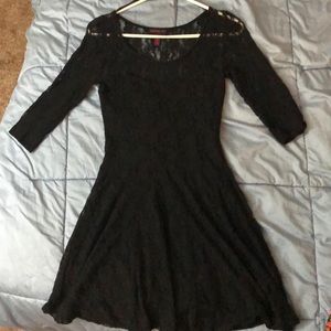 Black lace dress